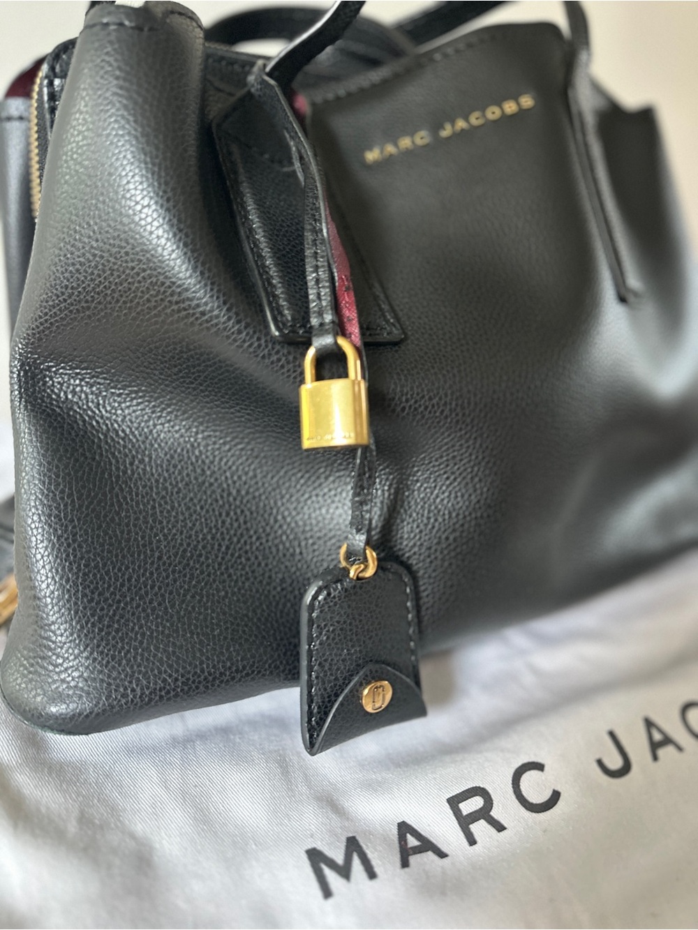 Marc Jacobs Pebbled Calfskin The Editor 38 Tote Black - Picture 3 of 7
